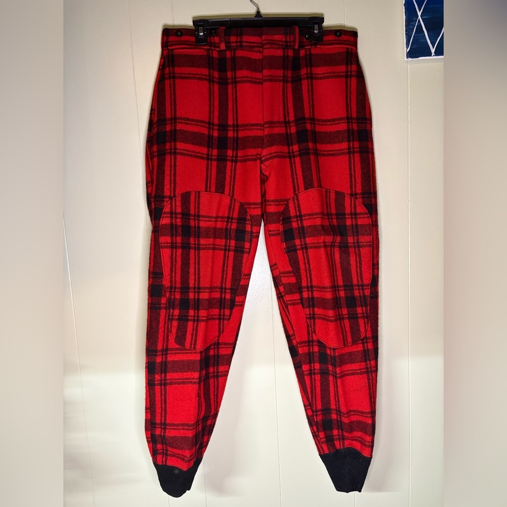 Vintage Woolrich Red Plaid Men's Pants